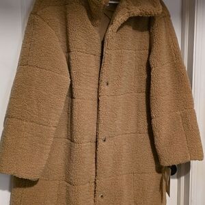 Men's Tan Sherpa Coat